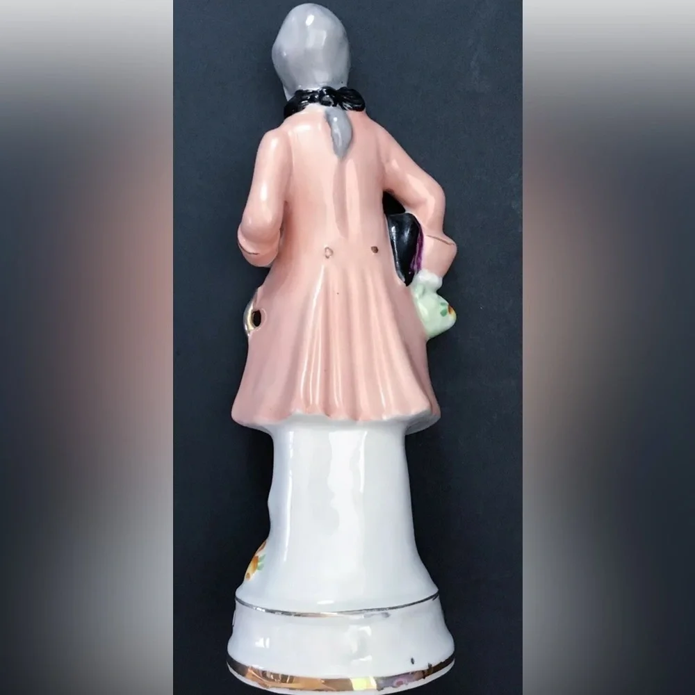Vintage Colonial Gentleman Man Figure Statue Colorful Whimsical Occupied Japan